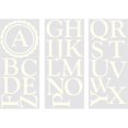 thumbnail image 1 of WallPops WPM99281 Dorset Monogram Ivory White, 1 of 1