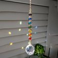thumbnail image 1 of 1pc Crystal Suncatcher, Sun-Catching Prisms With Colorful Rainbow Maker And Hanger For Home, Meditation, 1 of 3