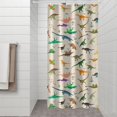 thumbnail image 2 of Colorful Realistic Dinosaurs Plants Pattern Shower Curtain 36"x72" ,Bathroom Decorative Shower Curtains Set with 12 Hooks,Modern Waterproof Washable Shower Curtain, 2 of 6