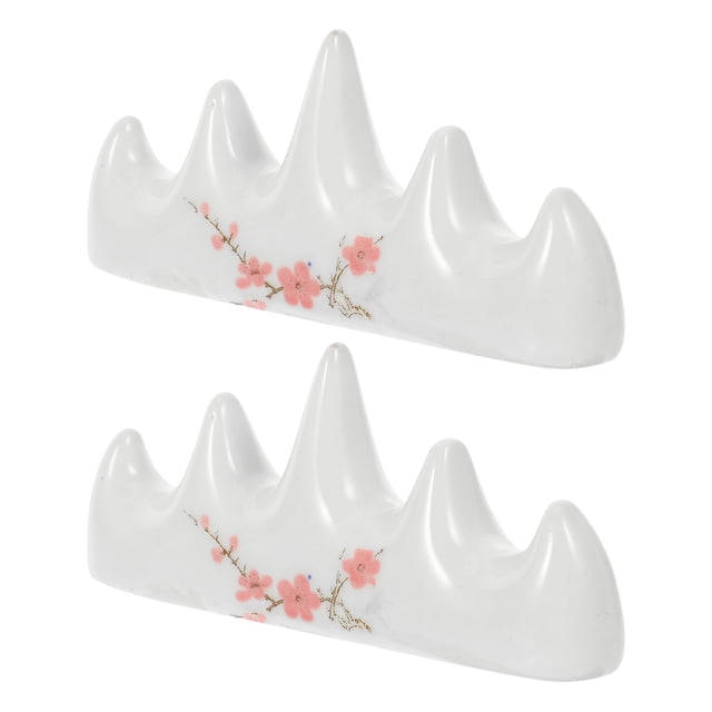 Shisuyan 2pcs Ceramic Brush Pen Holders Brush Holder Rests Calligraphy Brush Holder for Home