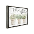 thumbnail image 4 of Stupell Industries Country Herbs & Spices Botanical & Floral Painting Gray Floater Framed Canvas Art Print Wall Art, 21 x 17, 4 of 10