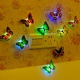 thumbnail image 2 of Colorful LED Night Light 3d Simulation Butterfly Wall Stickers Home Party Decor, 2 of 7