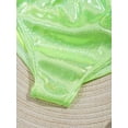 thumbnail image 6 of Linjinx Kids Girls Shiny Dance Briefs Stage Performance Cheerleading Bottom Ballet Yoga Active Shorts Fluorescent Green 150, 6 of 7