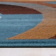 thumbnail image 7 of Allstar Blue Area Rug. Contemporary. Abstract. Traditional. Geometric. Formal. Shapes. Squares (5' 2" x 7' 1"), 7 of 7