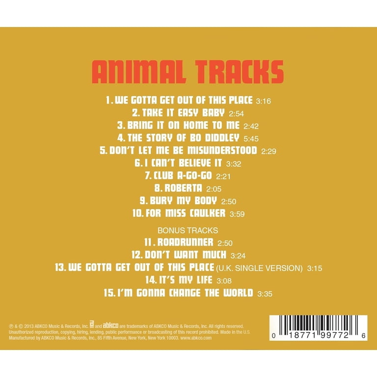 The Animals - Animal Tracks - Music & Performance - CD - Walmart.com