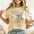 thumbnail image 2 of Rooted In Christ Christian Tshirt, Faith Based Shirt Christian Men's And Women's Graphic Tee 100% Cotton by TBun, Full Sizes S-5XL, 2 of 5