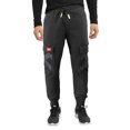thumbnail image 1 of Men's Casual Cargo Pocket Pants Gym Workout Athletic Sport Drawstring Joggers (Black, S), 1 of 3