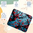 thumbnail image 3 of Tree Printed Square Mousepad Desk Pad Desk Mat, 8.3x9.8 Inch, Non-Slip Rubber Bottom, Suitable for Office and Gaming, 3 of 6