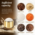 thumbnail image 2 of 304 Stainless Steel Sugar Container with Clear Glass Lid and Spoon Gold Sugar Bowl 10oz Sugar Jar Dishwasher Safe Seasoning Box Multifunctional Condiment Pot for Salt Candy Coffee Bean, 2 of 8