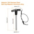 thumbnail image 2 of Unique Bargains T Handle Lock Pins, 5/16' Pin Dia. 3-35/64' Usage Length Stainless Steel Push-Button Quick Release Pin, 2 of 5