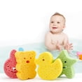 thumbnail image 2 of MesaSe 4Pcs Baby Bath Sponge Brushes Infant Cartoon Shower Bath Brushes Tool, 2 of 15