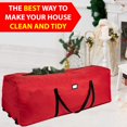 thumbnail image 2 of Bolsa de almacenamiento ProPink para árboles, 228 x 42 x 152 cm, ruedas, color rojo, 2 of 7