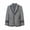 E171-Gray, variant on Two-Tone Collared Blazer for School, Kids Formal Wear Jacket with Color Block Design, Academic Style Outerwear for Uniform Dress, Size 2-12 Years