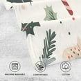 thumbnail image 5 of Yayeee 2 Pack Hand Towels for Bathroom 100% Cotton 16" x 28" Kitchen Towel, White Christmas Holly, 5 of 7