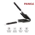 thumbnail image 3 of Non Stick Aluminium Waffle Maker Pancake Maker - Black | Waffle Maker Machine With Comfortable Long Handle For Kitchen - Gas Stove Pan Press Plate Cooking Baking Tool | Scratch Resistant & Durable, 3 of 5