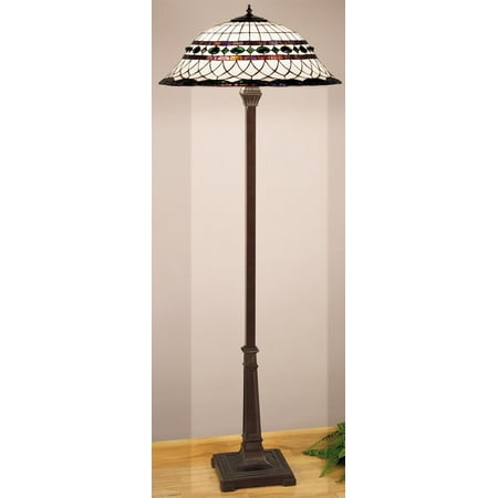 Meyda Tiffany Stained Glass Floor Lamp Meyda Tiffany 30369 Stained Glass / Tiffany Floor Lamp from the Tiffany Roman Collection ()
