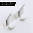 thumbnail image 3 of Perchero de baño Perchero de pared de metal con 4 ganchos Perchero de pared para baño Acero inoxidable SUS304 Acabado cepillado, 3 of 5