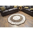 thumbnail image 1 of Rug Legend TWIST Free Shape 3D Hand Carved Traditional Oriental 5x5 Round 3375, 1 of 5