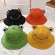 thumbnail image 5 of Negro- Sombrero de cubo de rana lindo para adultos para verano al aire libre - Plegable - Sombrero de pescador de ala ancha - Sombrero para el sol para mujeres y hombres adultos, 5 of 5