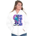 thumbnail image 4 of Cool Urban Kanji Smurf Cartoon Zip Up Hoodie Men's Women's Brisco Brands S, 4 of 5