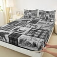 thumbnail image 3 of jejeloiu Outdoor Adventure Bed Sheets,Safari Bear Deer King Sheets,Rustic Farmhouse Cabin Sheet Set For Adults,Ultra Soft Home Decor,4 Pieces, 3 of 7