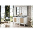 thumbnail image 3 of James Martin Vanities 60" Double Vanity Cabinet, Glossy White, w/ 3 CM Charcoal Soapstone Quartz Top, 3 of 6