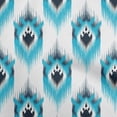 thumbnail image 1 of oneOone Cotton Flex Turquoise Blue Fabric Asian Ikat Fabric For Sewing Printed Craft Fabric By The Yard 40 Inch Wide-7139, 1 of 4