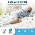 thumbnail image 6 of Vccoem Queen Mattress Topper, 4-inch Dual Layer Memory Foam with Cooling Gel & Plush Pillow Top, Anti-Slip Mattress Pad, Deep Pocket, Noiseless Washable, 6 of 12