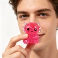 thumbnail image 2 of Axolotl Squishy Stress Relief Ball Slow Rising, Cute Translucent Jelly Gel Animal Sensory Hand Grip Squeeze Relieve Pressure, Portable Desktop Decorative Accent for Adults Home Office, 2 of 5