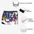 thumbnail image 4 of Fotbe The Map Of United States Men’s Total Support Pouch Boxer Briefs, X-Temp Cooling, Moisture-Wicking Underwear, Regular, Long-leg and Trunk-Large, 4 of 6