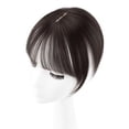 thumbnail image 1 of Perruque à Frange Couvrante Invisible avec Pince à Cheveux Frange Synthétique Respirante Mode Pièce de Perruque Usage Quotidien, 1 of 6