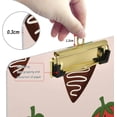 thumbnail image 4 of 12.5"x9" Chocolate Strawberries Clipboards, Standard A4 Letter Size Nursing Clipboard with Low Profile Metal Clip Decorative Clip Board for Office Supplies,Silver, 4 of 7
