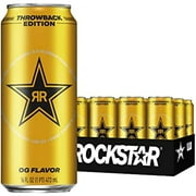 Rockstar Energy Drink, Throwback Edition: O.G., 16 Fl Oz (Pack Of 12) - Packaging May Vary