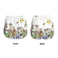 thumbnail image 5 of Picia Herbs and Wildflowers Pattern Women's 2 in 1 Athletic Running Shorts High Waisted Workout Casual Gym Sweat Shorts with Comfy Liner Zipper Pockets-Large, 5 of 9