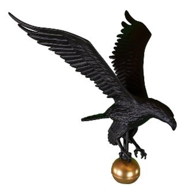 12-Inch Montague Metal Products Flagpole Eagle Gold 