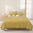 thumbnail image 3 of King Quilt Set 96''x106'', Orange Yellow Ombre Lightweight Bedspread Coverlet Set with 2 Pillow Shams, Modern Abstract Art Gradient Breathable All Season Quilt Bedding for Bedroom/Guest Room, 3 of 9