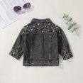 thumbnail image 2 of Vedolay Girl's Fall Jackets Girls' Outerwear Jackets Kids Soft Zip up Hoodie with Pockets,Black 6-12 Months, 2 of 5