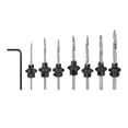 thumbnail image 2 of Brocas avellanadoras,Juegos de brocas avellanadoras,Tornillos de chaflán para carpintería Taladros para agujeros,Brocas para taladrar madera Agujeros para tornillos Avellanador HSS,Broca, 2 of 8