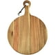 thumbnail image 1 of Tabla de madera para servir pizza y charcutería, tabla de cortar redonda con asa, bandeja para pizza, 1 of 6