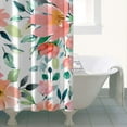 thumbnail image 5 of Waterproof Pioneer Shower Curtain 36x72 Inch Polyester Unique Colorful Floral Shower Curtain for Bathroom Hotel Home Decor with 7 Plastic Hooks, 5 of 5