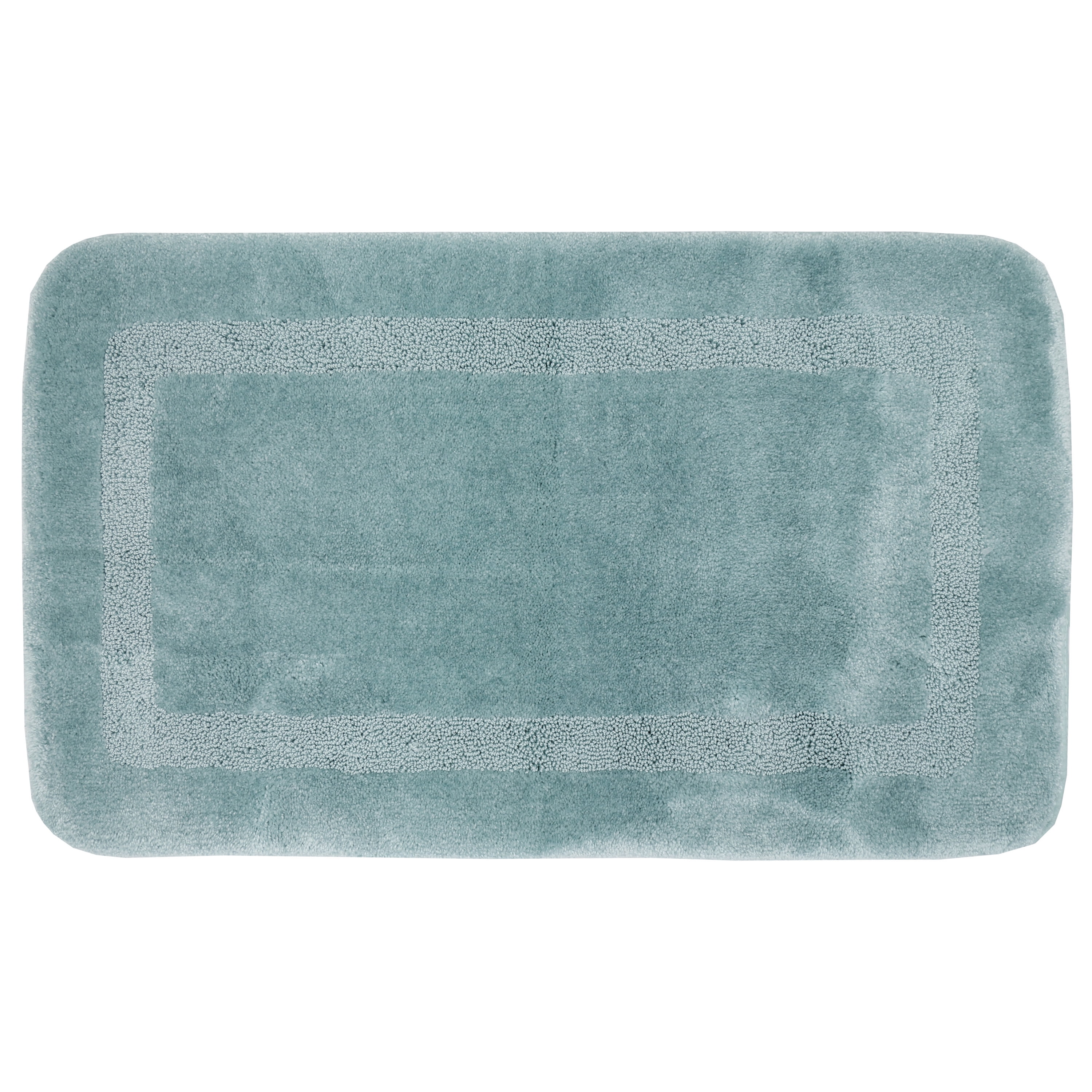 Mohawk Home Facet Bath Rug Aqua, 2'x3'4", Teal