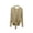 Beige01, variant on Summer Tops Solid 2 Piece Outfit Set, Sleeveless U Neck Halter Tank Top + Wrap Tie Front V Neck Long Sleeve Cardigan, Modal Layering Set Plus Size Tops for Women