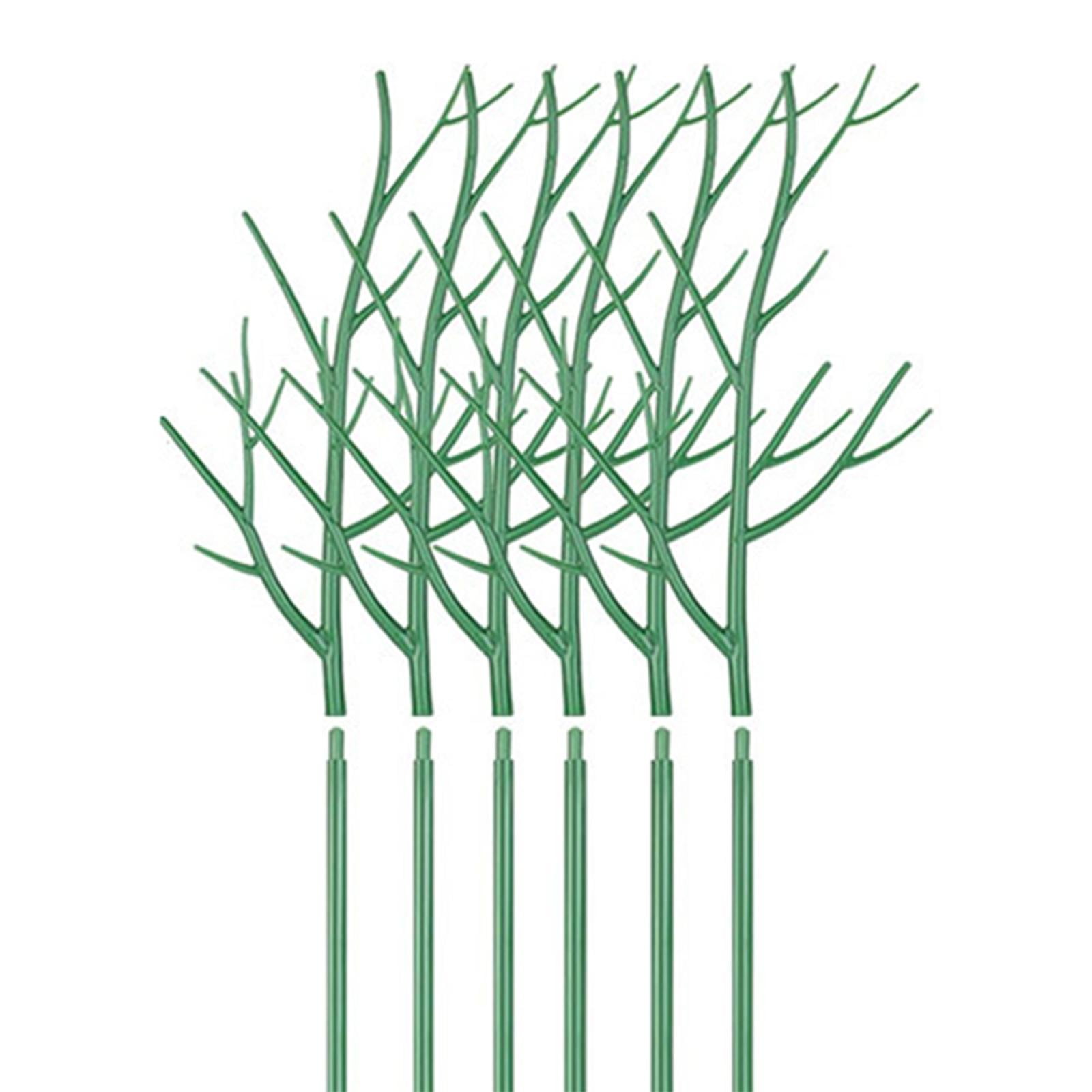 oshhnii 6 Pieces Plant Support Stakes Set for Garden with Twisting Ties and Plant Strap 39.7inch 100cm