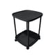 thumbnail image 2 of Mesa Auxiliar con Ruedas Qazbgdl | Mesita de Noche Móvil de 2 Niveles para Dormitorio o Sala de Estar | Carrito de Almacenamiento de Plástico con Detalle de Oso | Juego de 1 Pieza, 2 of 6