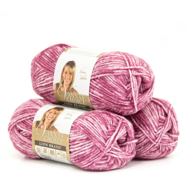  Lion Brand Yarn (1 Skein Vanna's Choice Yarn, White