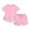 Light Pink, variant on Futezty Girls Summer Outfits, 4th of July Baby Girl Outfits Toddler Baby Girls 2Pcs Pants Set 1Y 2Y 3Y 4Y 5Y 6Y Sling Plain Camisole Ruffle Short Denim Pants Children Cozy Outfits Suit
