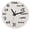 White, variant on 12 Inch Unique Wall Clock Modern Design Novelty Equation Clock Each Hour Marked by a Simple Math Equation, Black