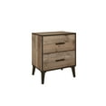 thumbnail image 4 of Home Design Janet Nightstand with 2 Drawers and Roller Glides, Natural Oak, Easy assembly, 4 of 5