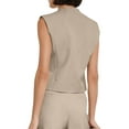 thumbnail image 5 of Sherrylily Women Waistcoat Vest Sleeveless Blazers V Neck Button Up Work Office Vests, 5 of 6