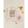 thumbnail image 3 of Mommy and Me Halloween Sweatshirts Long Sleeve Funny Letter Print Pullover Sweater Tops Family Matching Outfits, 3 of 9